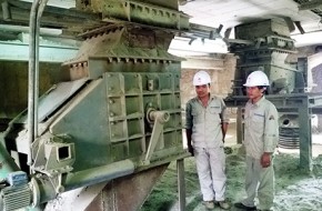 Nhà máy xi măng Thăng Long cải tiến hệ thống hút clinker qua van quay